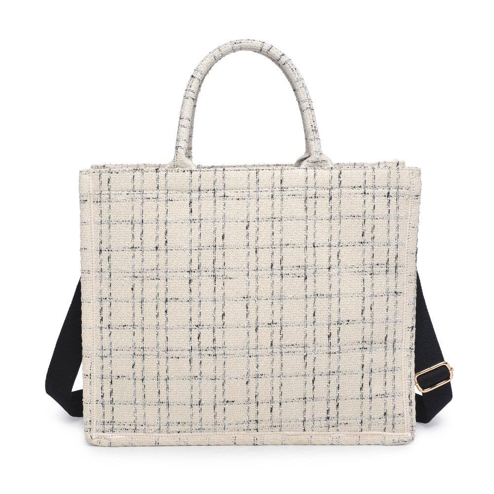 Luxe Tweed Tote Bag | Chic Women's Handbag | B'Jeweled Jewelry & Accessories