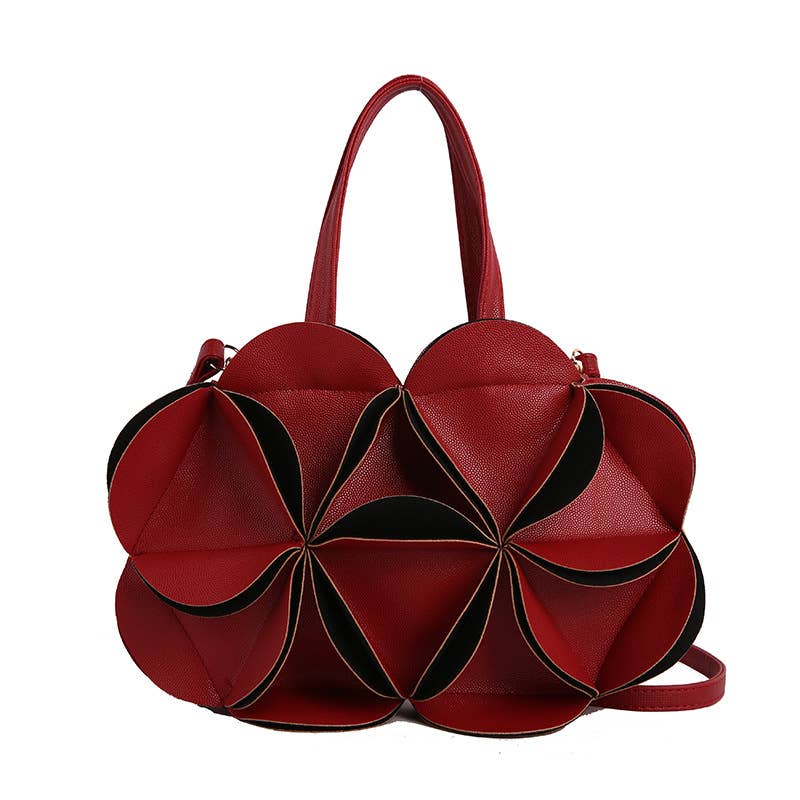 Fun Flower Handle Crossbody Bag | Chic Statement Handbag