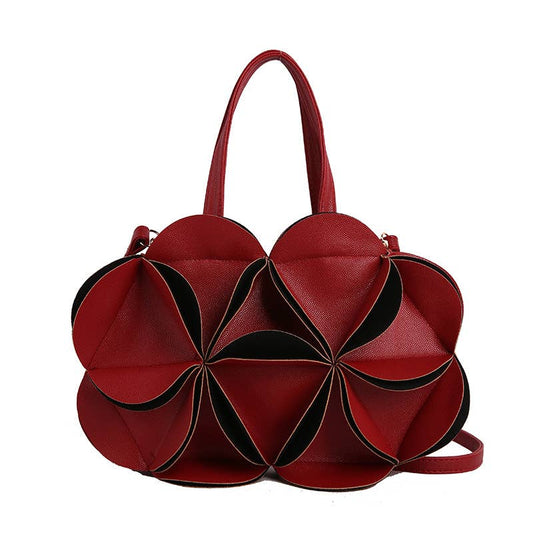 Fun Flower Handle Crossbody Bag | Chic Statement Handbag